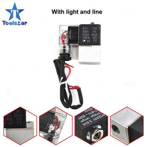 Toolstar Katup Solenoid Bebas Minyak Bisu Kompresor Udara Katup Cek