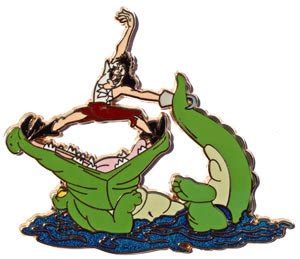 Captain Hook with Crocodile 55th anniversary pin from our Pins collection | Disney collectibles ...