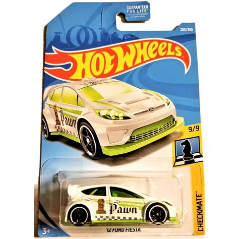Hot Wheels Ford Fista Checkmate WHITE Shopee Malaysia