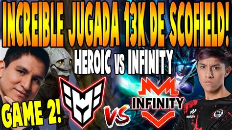 HEROIC Vs INFINITY GAME 2 BO3 K1 SCOFIELD ANALOG Vs PARKER PIPI