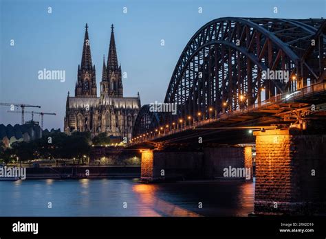 Cologne Cathedral Unesco World Heritage Site And Hohenzollern Bridge