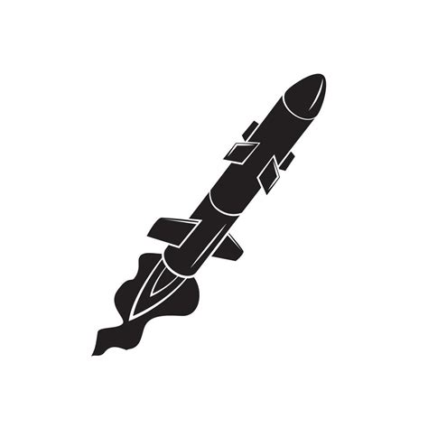 Black Silhouette Of Rocket Launch 20122439 Vector Art At Vecteezy