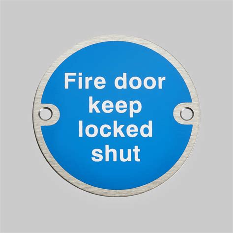 97948 Alite® Fixed Fire Door Locked Shut Sign Allgood