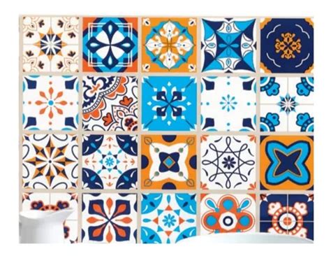 Vinil Adherible Dise O Mosaico Talavera Decorativo M X Cm Env O Gratis