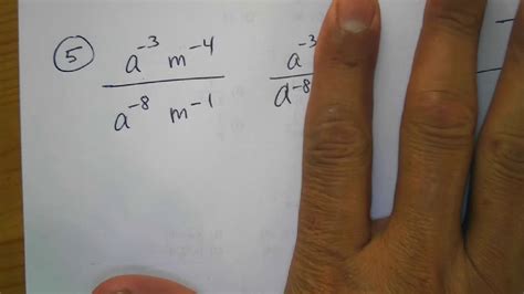 Alg 2 Exponents Negative Exponents Ws 3 Youtube