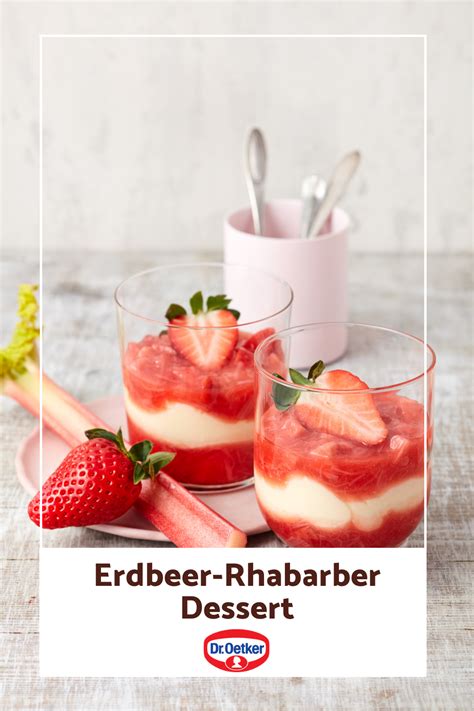 Herrliches Dessert Aus Rhabarber Pudding Und Joghurt Vanille Creme 4