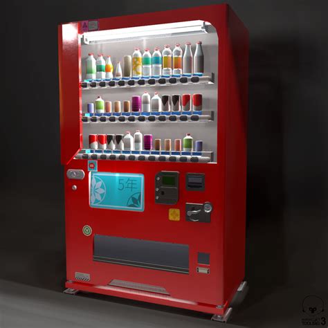 Japanese Vending Machines 3D Model 15 Fbx Unknown Obj Ma Free3D