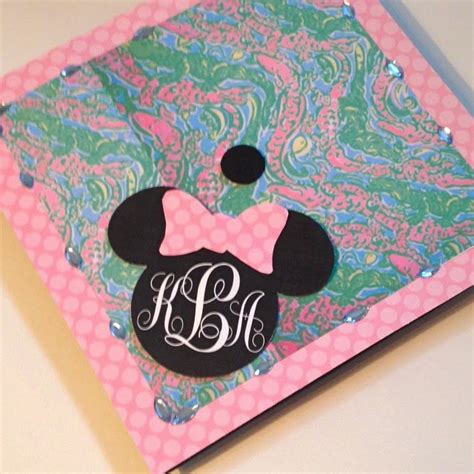 Lilly Pulitzer Disney Monogram Graduation Cap Diy Sugar Spice And Sparkle