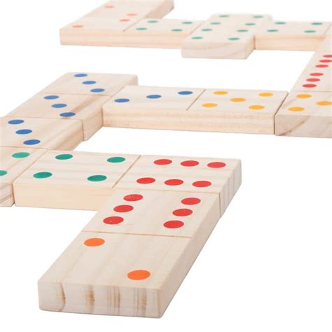 Hey Play Giant Wooden Dominoes Set W The Home Depot