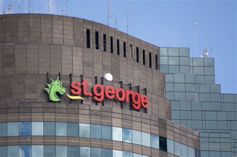 St. George Bank Logo in Brisbane Editorial Image - Image of investment ...