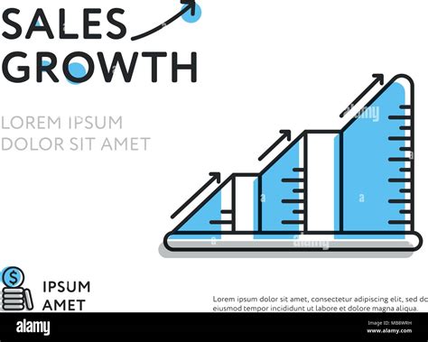 Colorful chart representing sales growth Stock Vector Image & Art - Alamy