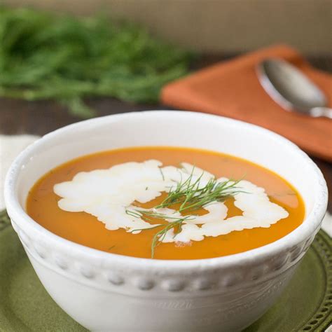 Easy Carrot Soup With Dill Just Minutes Cookthestory