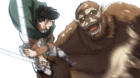 Shingeki No Kyojin Season 3 Levi Vs Beast Titan Fanmade Animation