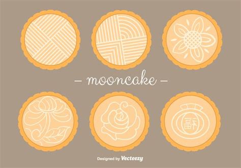 Mooncake Vectors 103285 Vector Art at Vecteezy