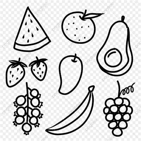 mewarnai buah doodle lucu   dicetak gambar yg tak berarti