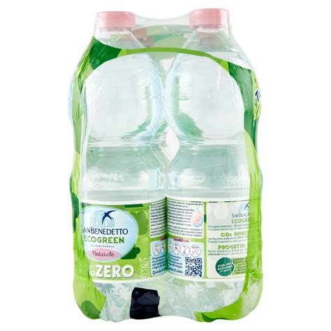 San Benedetto Acqua Naturale Fonte Primavera Ecogreen X L Carrefour