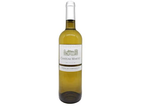 Sainte Foy Bordeaux Château MARTET Blanc Vignes de Compostelle 2019