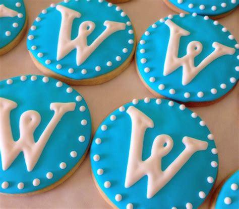 Round Monogrammed Decorated Sugar Cookies By Sugarloveandhappines