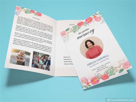 Free Bi Fold Funeral Program Template