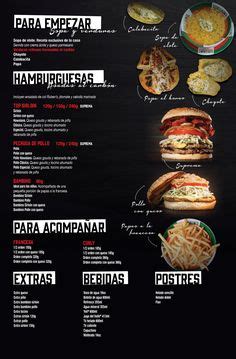 13 ideas de Cartas de comida rapida plantillas de menú menú de