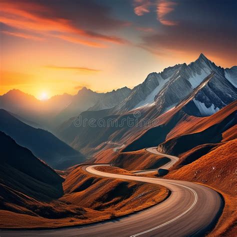 Majestic Peaks Exploring The Beauty Of Mountain Landscapes Stock Image