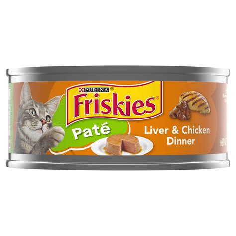 Friskies Pate Wet Cat Food Liver Chicken Dinner 5 5 Oz Can