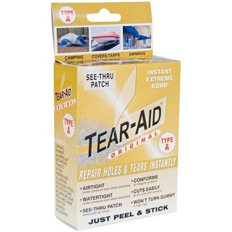 Tear Aid Type A Fabric Repair Fogh Marine Store Sail Kayak Sup