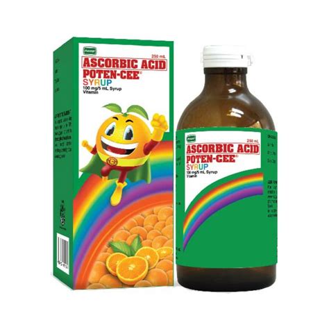 Poten Cee Ascorbic Acid Mg Ml Syrup Ml Orange Price In The