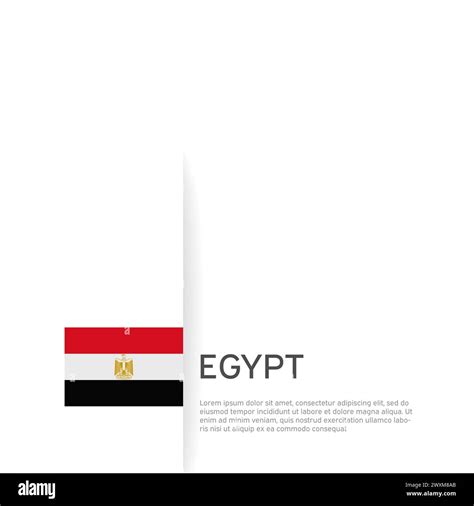 Egypt Flag Background State Patriotic Egyptian Banner Cover Document