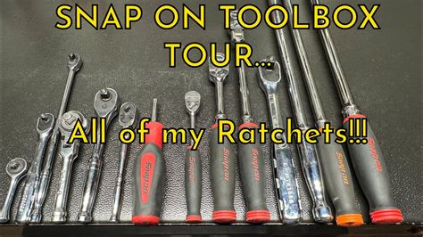 Snap On Toolbox Tourall Of My Ratchets Youtube