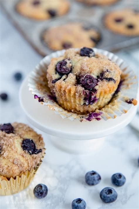 Blueberry Sour Cream Coffee Cake Muffins With Streusel Topping