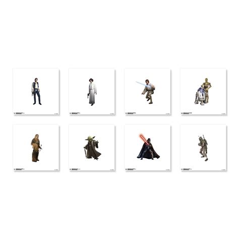 Gallery Pops Star Wars Saga Character Collection Wall Art Bundle