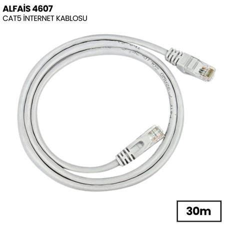 Alfais 4607 Cat5e İnternet Ethernet Rj45 Lan Kablosu 30 Metre Evaletim