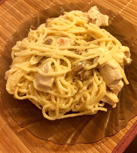 Спагетти с курицей и грибами - рецепт с фотографиями - Patee. Рецепты