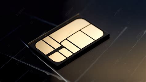 An Image Of A Sim Card On A Black Surface Background Picture Of A Sim