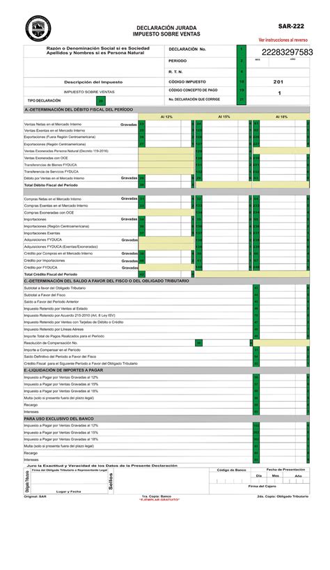 Declaraci N Isv Sar Estrategias Fiscales Studocu