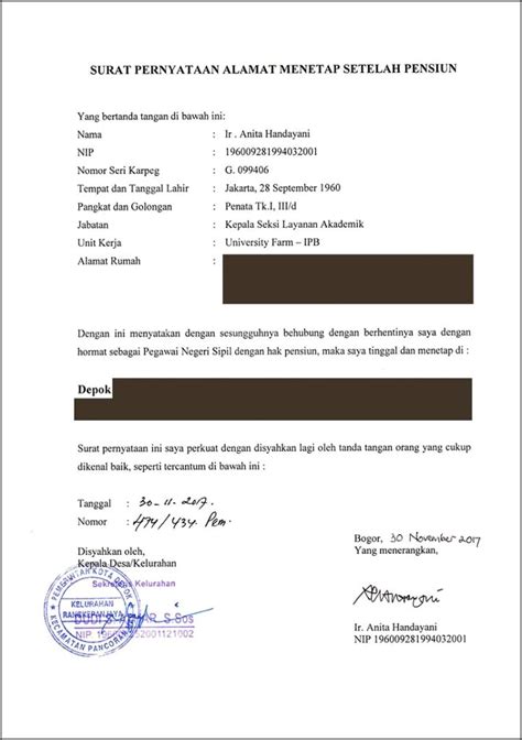 Contoh Surat Keterangan Pengabdian Surat Keterangan Desain Contoh