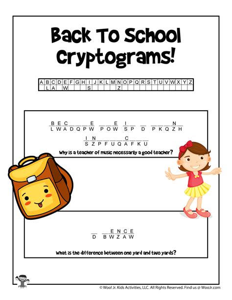 Easy Printable Cryptograms Printable Word Searches