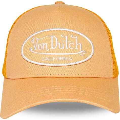 Von Dutch Curved Brim Lof B B Yellow Adjustable Cap Caphunters Ch