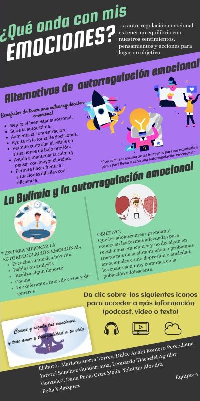 infografia de autorregulación emocional