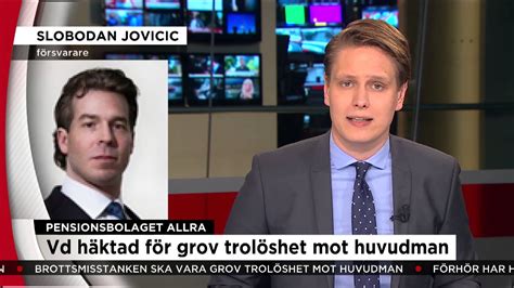 Allra Vd Ns Advokat ”min Klient Förnekar Brott” Nyheterna Tv4