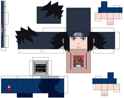 Easy Sasuke Papercraft Template Guimaraesnocoracao