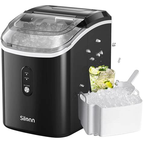 Countertop Nugget Ice Maker 33 Lbs Silonn