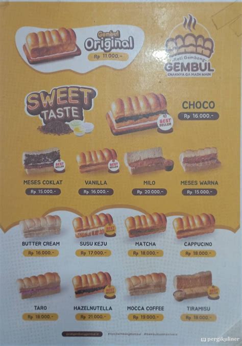 Selalu Diperbarui Menu Roti Gembong Gembul Wonokromo Surabaya