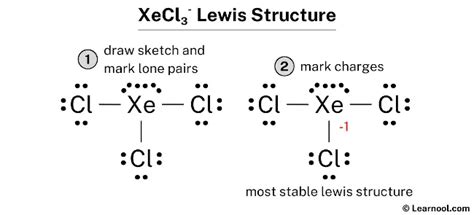 XeCl3- Lewis structure - Learnool