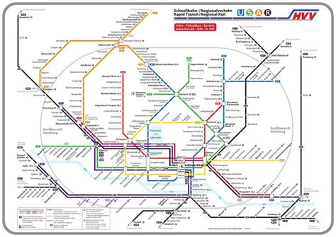 Plan Du M Tro D Hambourg Allemagne Taille Large Subway Map Metro