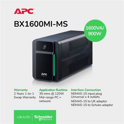 Jual APC Back UPS 1600VA 230V AVR BX1600MI MS Shopee Indonesia