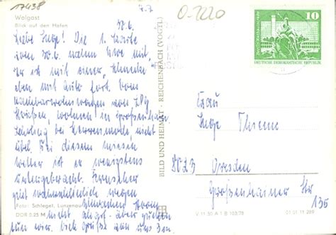 Ansichtskarte Postkarte Wolgast In Mecklenburg Vorpommern Blick Auf