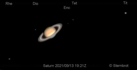 5 Saturnmonde incl Enceladus Astronomie de Der Treffpunkt für