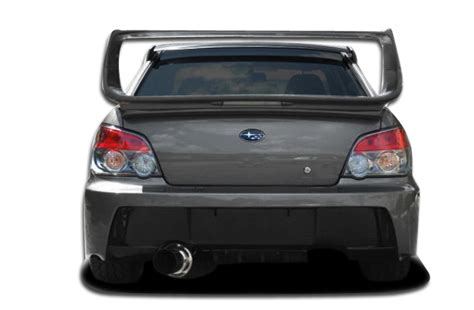 Duraflex 2004 2007 Subaru Impreza Wrx Sti Z Speed Rear Bumper Cover 1 Piece Irace Auto Moto